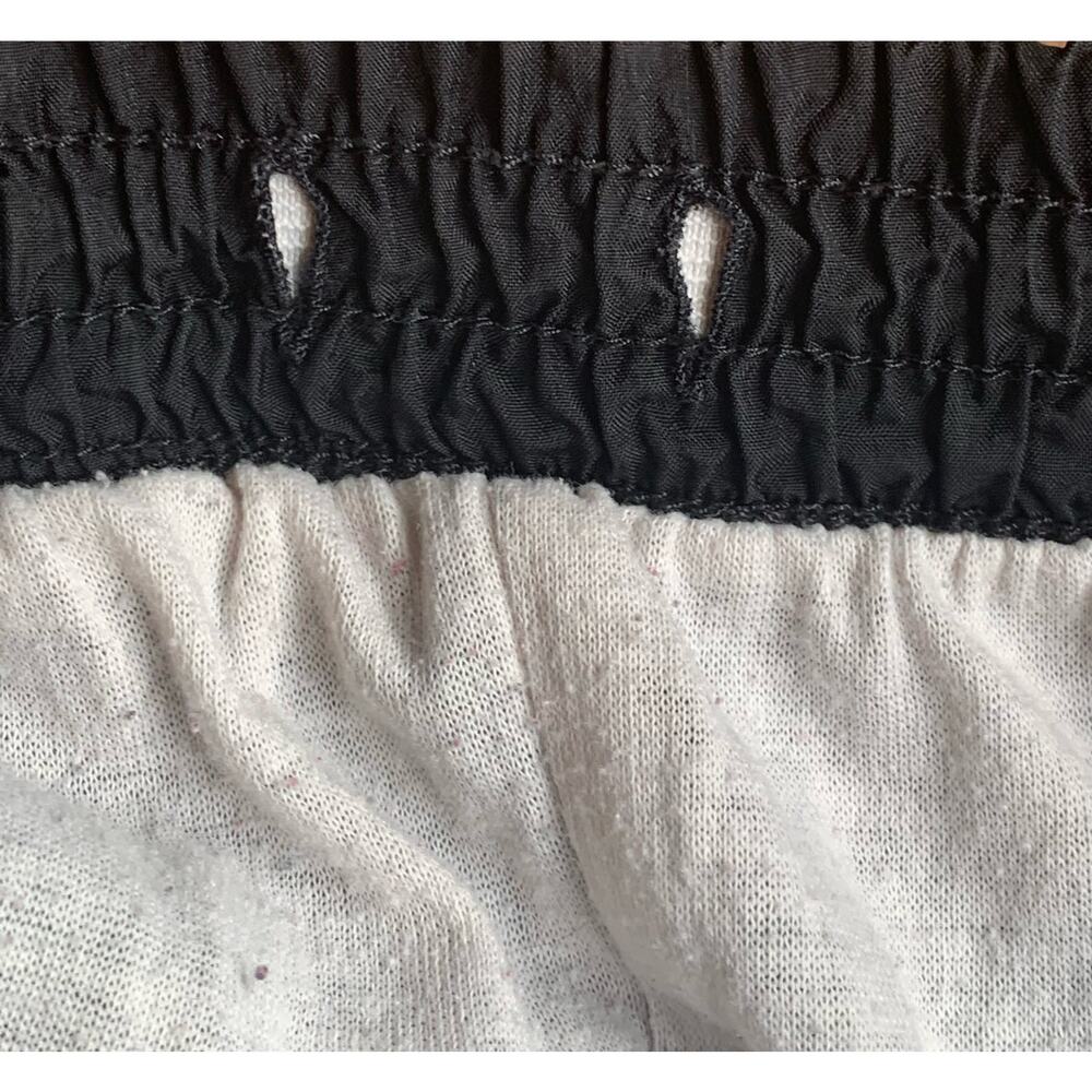 Reebok Track Pants Men Sz Large Black White Zipper Ankle Athletic String Missing - Picture 7 of 10